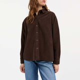 SKALL STUDIO Millington skjorte - dark brown