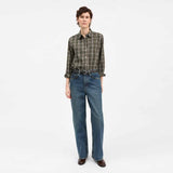 SKALL STUDIO Nico skjorte - Green/White Check