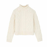 SKALL STUDIO White sun O-neck jumper strik - ecru