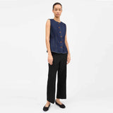 SKALL STUDIO Tammy denim vest - Indigo blue