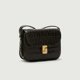 SOEUR Bellissima Mini taske - olive grøn croco