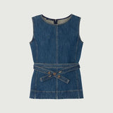 SOEUR Chance denim top - blå