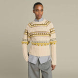 SOEUR Luis strik - Multico Beige striber