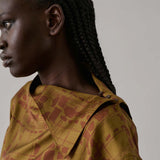 SOEUR Figari silke bluse - bronze/rust