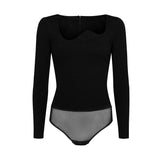 UNDRESS CODE Mademoiselle bodysuit - sort