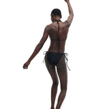 GANNI A4043 String bikini top - sort