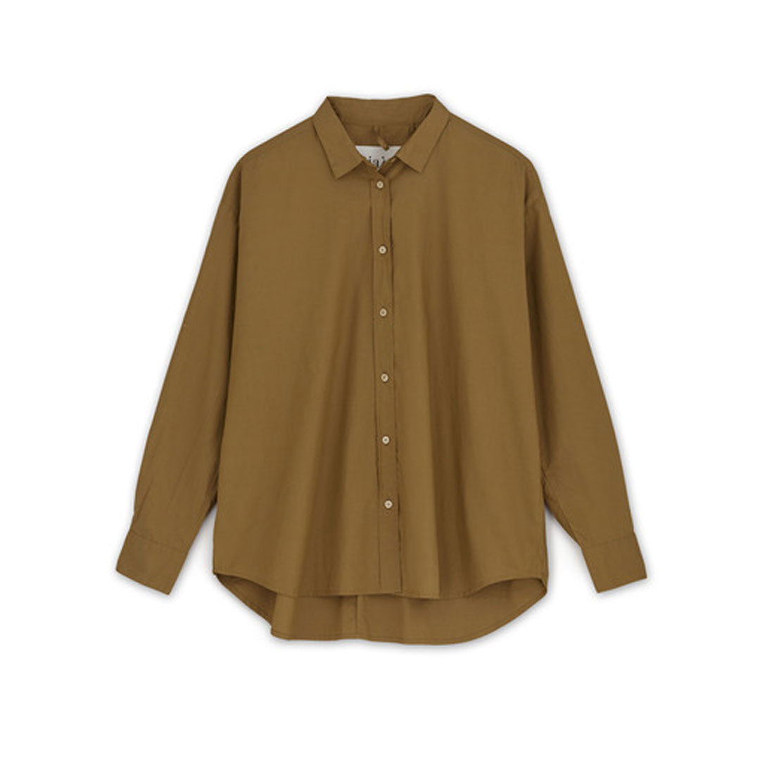 AIAYU Shirt Skjorte, Cinnamon Brun, 100% bomuld. haus-frau.dk – HAUSFRAU