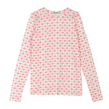 APOF Cinna langærmet t-shirt - Rose Kiss print