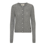 BETA STUDIOS Alice Classic cashmere cardigan - grå melange