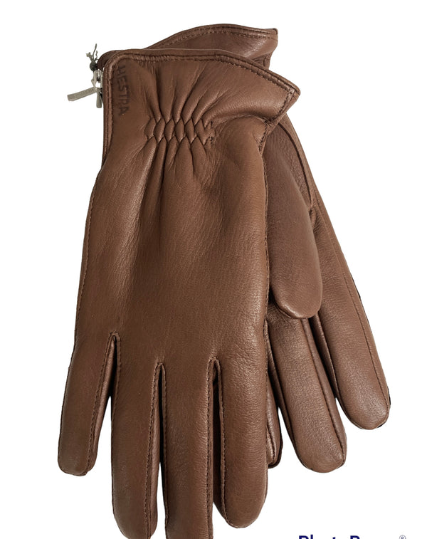 HESTRA Sigyn 10540 skind handsker - brune