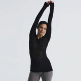 SEAMLESS BASIC Elvira bluse - sort