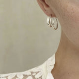 TRINE TUXEN Loop Hoop ørering, venstre - sølv