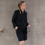 AIAYU Willy shorts - Black Navy