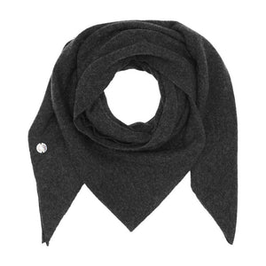 BETA STUDIOS Alexa Big triangle cashmere tørklæde - anthracite grey