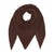 BETA STUDIOS Alexa big triangle cashmere tørklæde - coffee brown