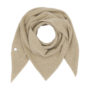 BETA STUDIOS Alexa Big triangle cashmere tørklæde - oak brown