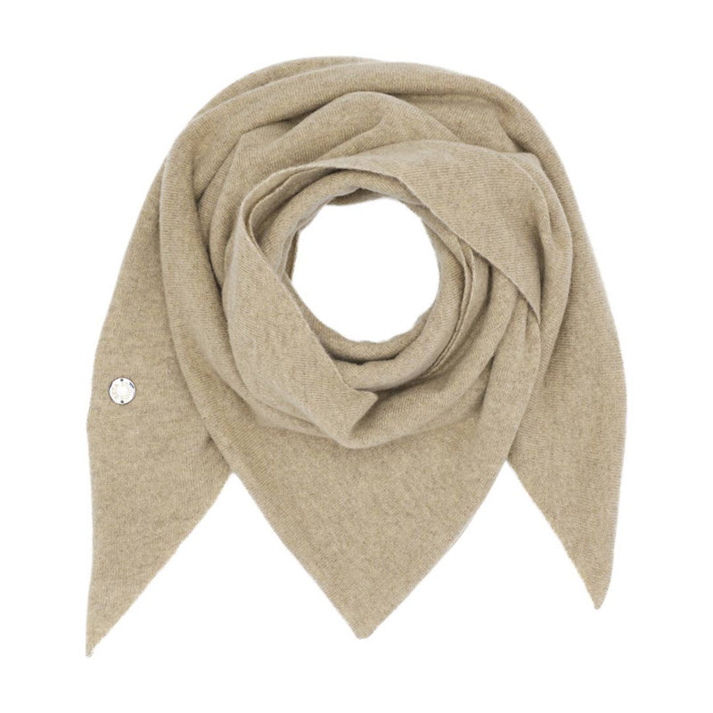 BETA STUDIOS Alexa big triangle cashmere tørklæde - oak brown