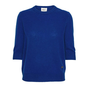 BETA STUDIOS Anna Lady Sleeve cashmere strik - Azur blå