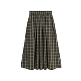 SKALL STUDIO Dagny Nederdel - Green/White Check
