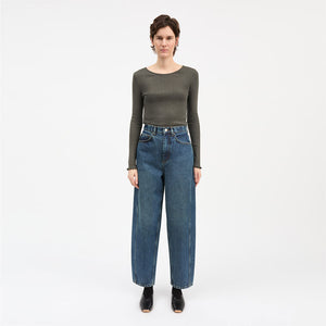SKALL STUDIO Edie bluse - Dark Green