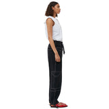 GANNI F8069 high waist pocket bukser - sort