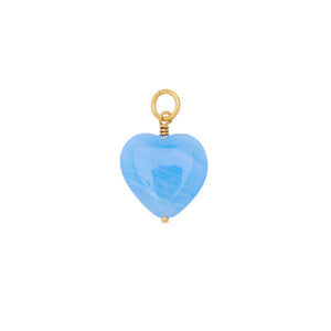 PICO French Grande Heart Pendant - blå