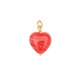 PICO French Grande Heart Pendant - rød