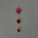 PICO French Petite Heart Pendant - rød