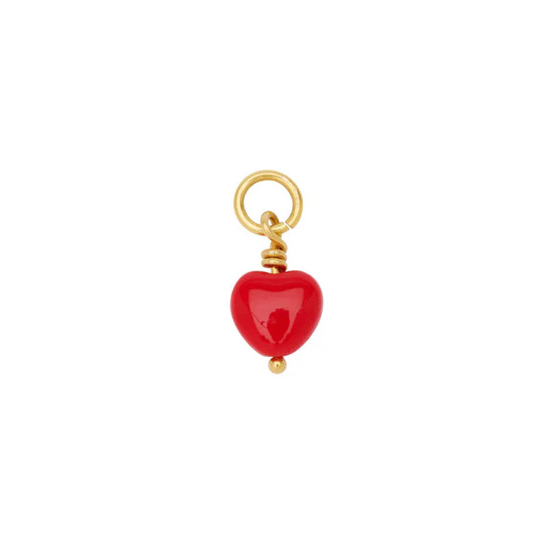 PICO French Petite Heart Pendant - rød