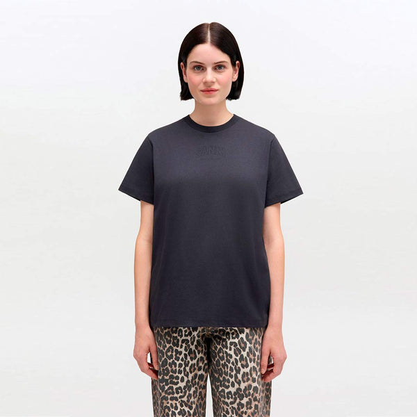 GANNI A1050057 Essentials t-shirt - Phantom sort