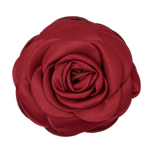 PICO Giant Satin Rose hårklemme - wine