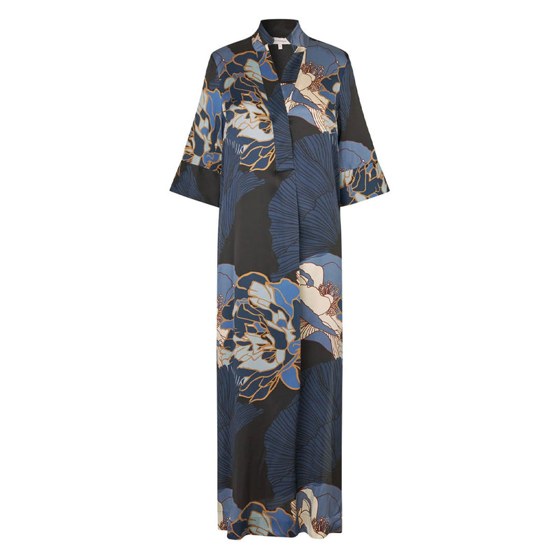 DEA KUDIBAL HelgaDEA silke kjole - Alepidia Blue