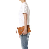 JEROME DREYFUSS Lucky Clutch taske - caramel brun ruskind