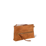 JEROME DREYFUSS Lucky Clutch taske - caramel brun ruskind