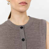 LEVETE ROOM Ismaila 11 vest - walnut