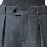 CLOSED Mawson bukser - dark grey melange