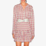 ISABEL MARANT Mexica skjorte - ecru/pink