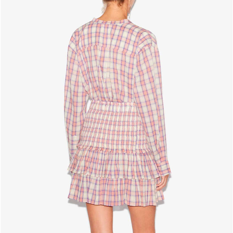 ISABEL MARANT Mexica skjorte - ecru/pink