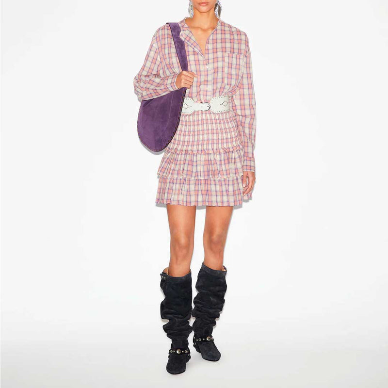 ISABEL MARANT Mexica skjorte - ecru/pink