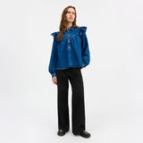 SKALL STUDIO Mille bluse - vintage washed blue