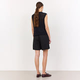 LEVETE ROOM Naja 29 hør shorts - sort