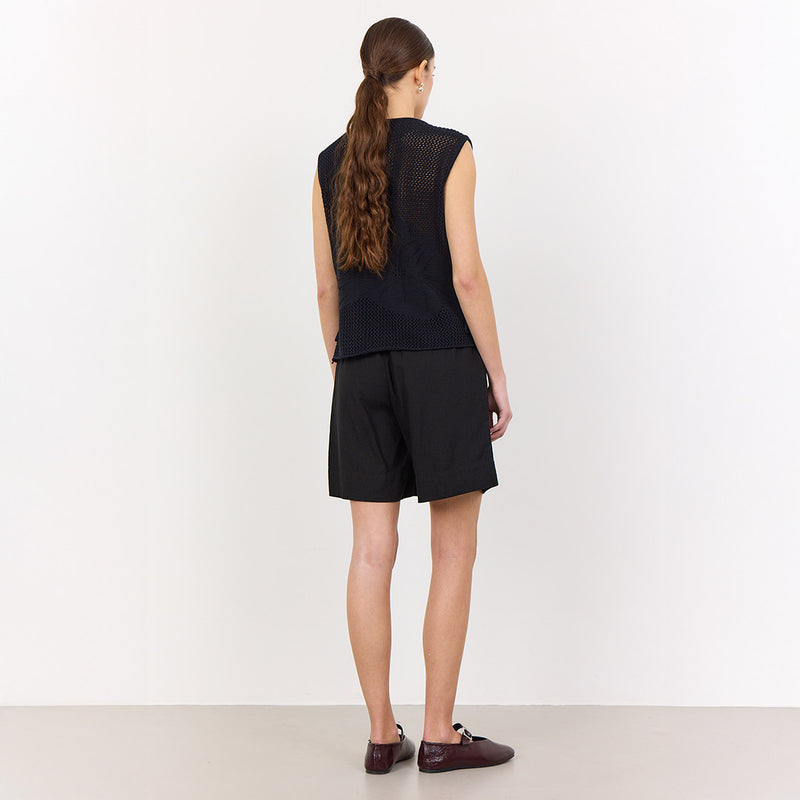 LEVETE ROOM Naja 29 hør shorts - sort