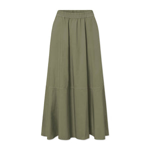 RUE DE TOKYO Petula poplin nederdel - Moss Green
