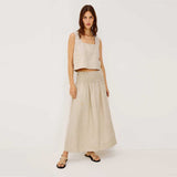 RAILS Alessa nederdel - heathered flax