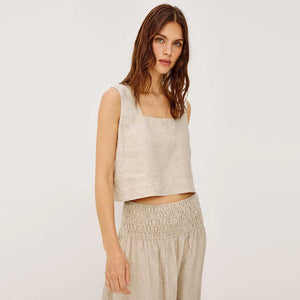 RAILS Akira top - heathered flax