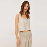 RAILS Akira top - heathered flax