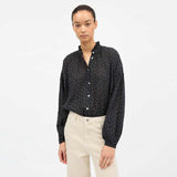 SKALL STUDIO Hannah skjorte - Black/White dot