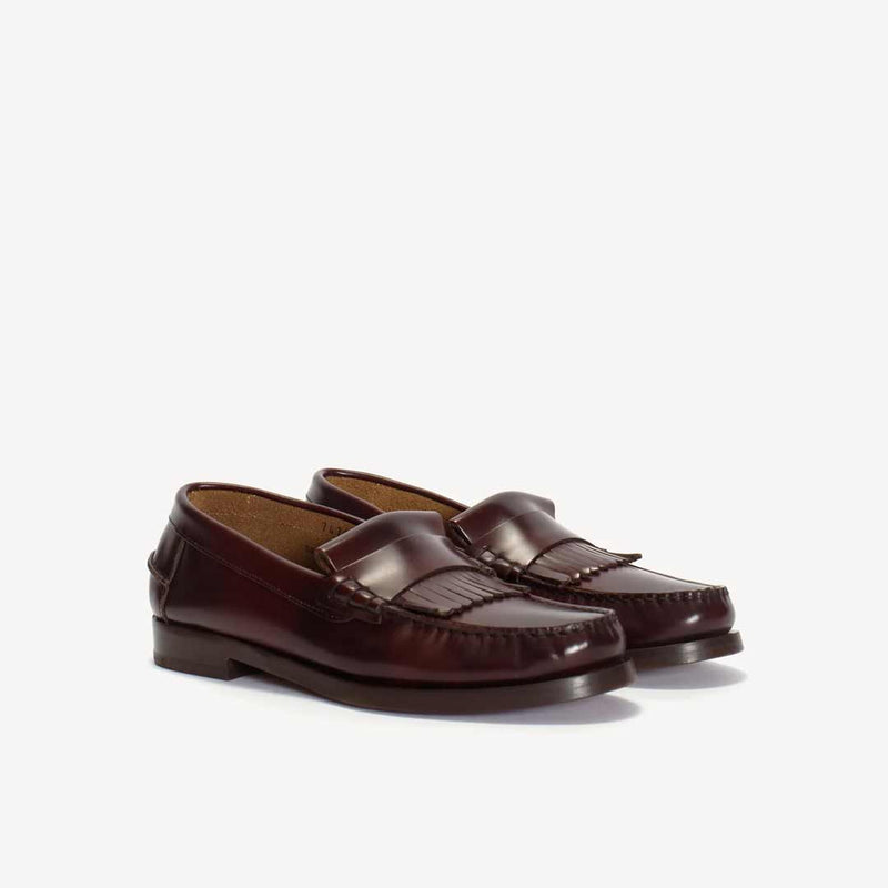 DICO Moccasin loafer med frynser - bordeaux