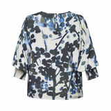 Blå mønstret Love & Divine bluse