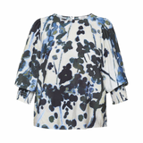 Blå mønstret Love & Divine bluse